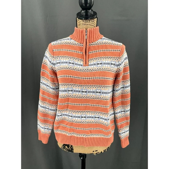 Northern Reflections Sweater Women Medium High Neck North Isles Cotton‎ Pullover - Picture 1 of 10